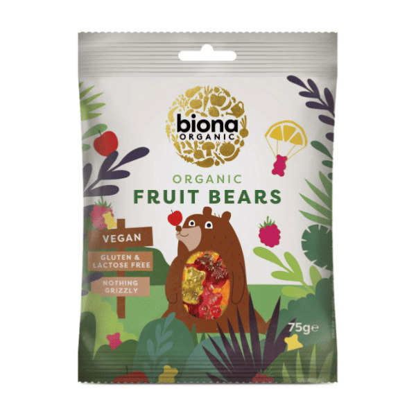 Jeleuri organice mini-ursuleti cu aroma de fructe Bio