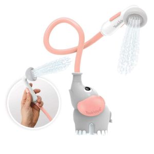 Jucarie dus portabil in forma de elefant roz pentru copii de la 0-24 luni 40213