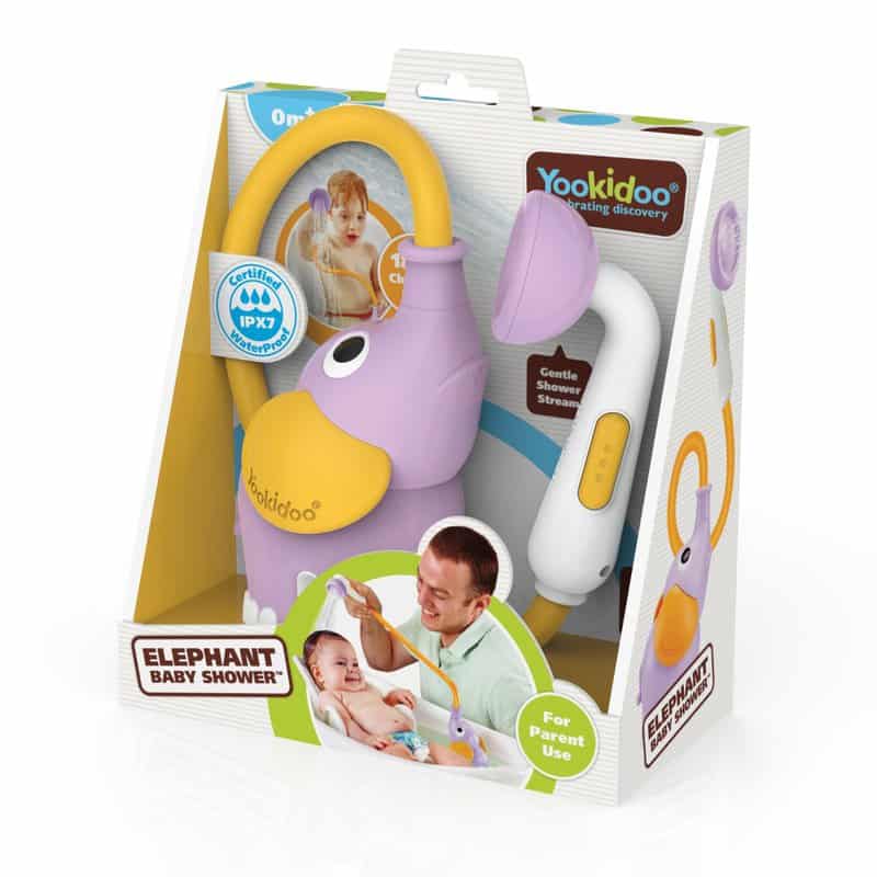 Jucarie dus portabil pentru bebelusi si copii Elefant-violet 0-24 luni 40160