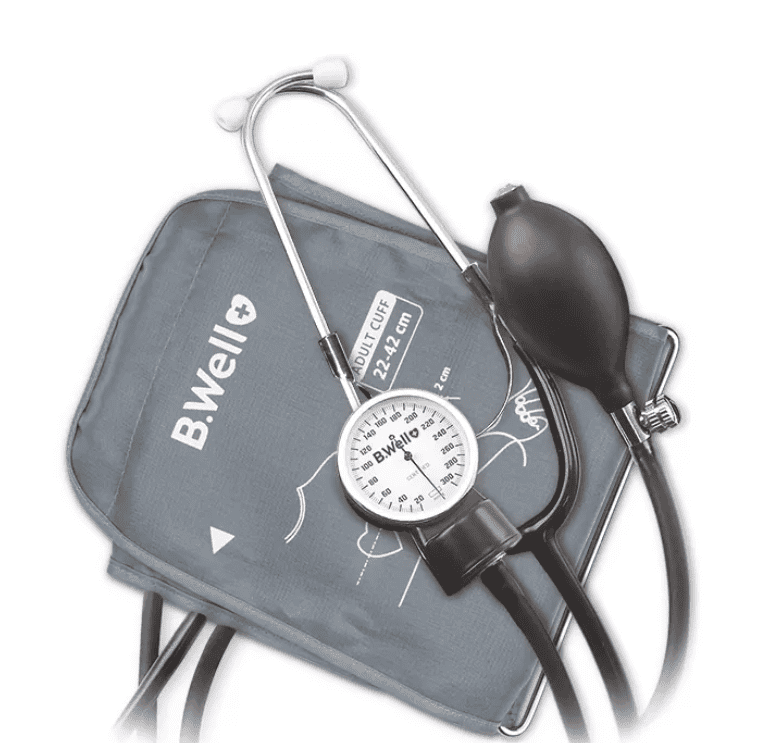Kit tensiometru aneroid si stetoscop Confort MED-63, 1 bucata, B.Well 1 Kit tensiometru aneroid si stetoscop Confort MED-63