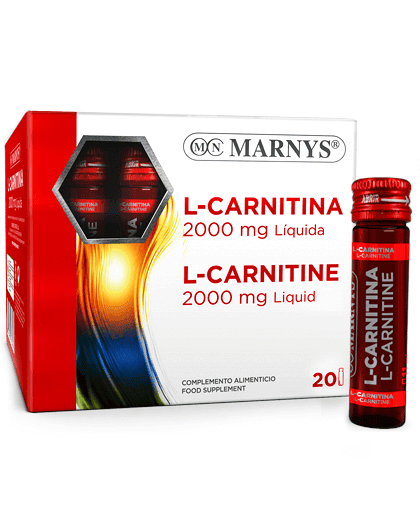 L-Carnitina Lichida 2000mg, 20 fiole, Marnys 1 L-Carnitina Lichida 2000mg