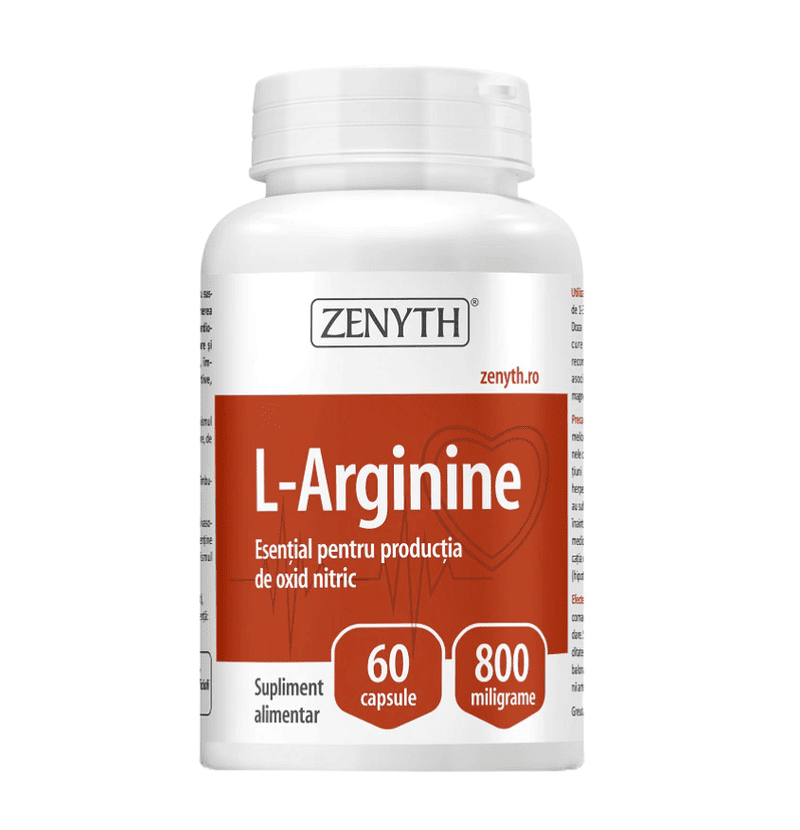 L-arginine, 60 capsule, Zenyth 1 L-arginine