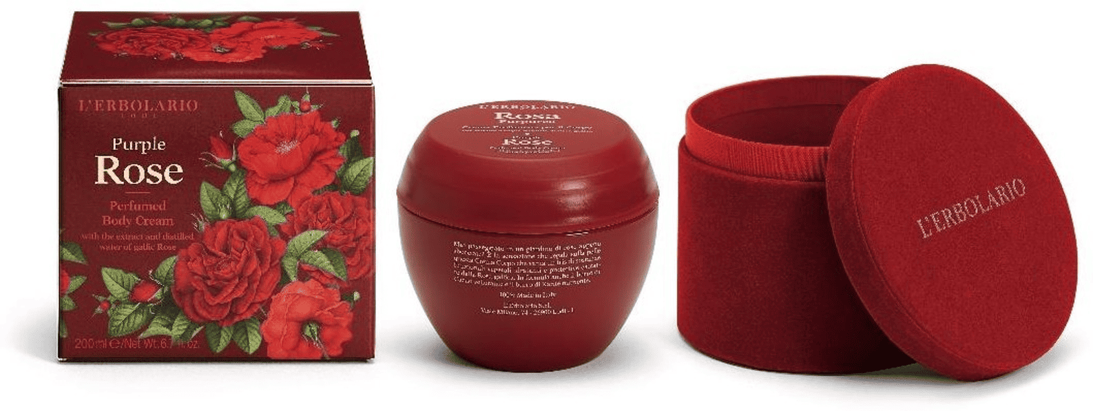 L'Erbolario Crema de corp parfumata cu extract si apa distilata de trandafir, 200ml 1 L'Erbolario Crema de corp parfumata cu extract si apa distilata de trandafir