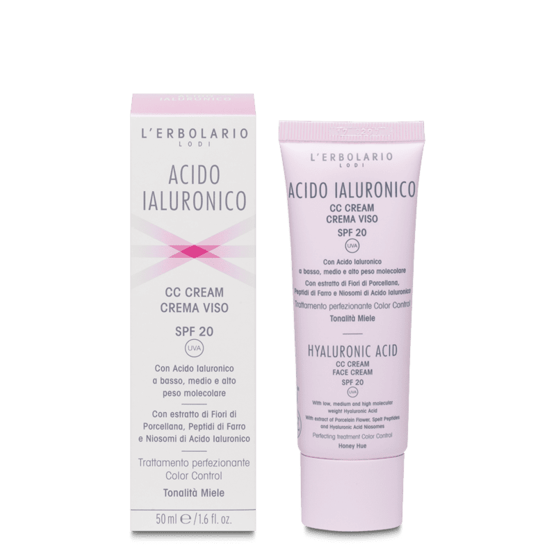 L'Erbolario Crema de fata cu acid hialuronic si miere SPF20