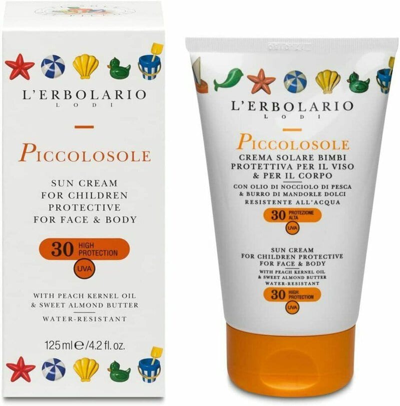 L'Erbolario Piccosole Crema protectie solara pentru copii SPF30, 125ml 1 L'Erbolario Piccosole Crema protectie solara pentru copii SPF30