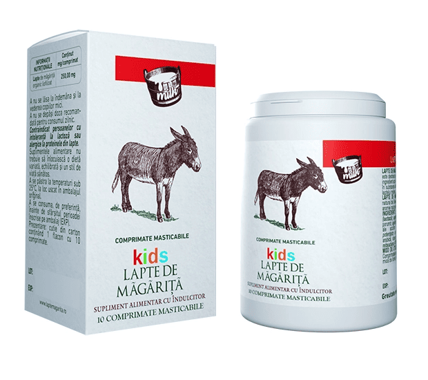 Lapte de magarita pentru copii, 10 comprimate, Sintofarm 1 Lapte de magarita pentru copii