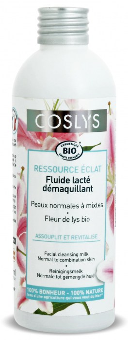 Lapte demachiant bio curatare blanda pentru ten normal si mixt cu extract de crin