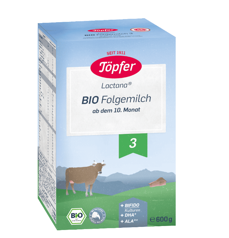 Lapte praf Bio 3 de la 10 luni, 600g, Topfer 1 Lapte praf Bio 3 de la 10 luni