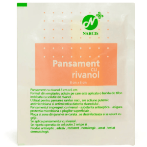 Leucoplast cu rivanol 8x6cm
