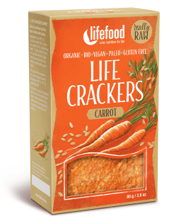 Lifecrackers cu morcovi raw Bio