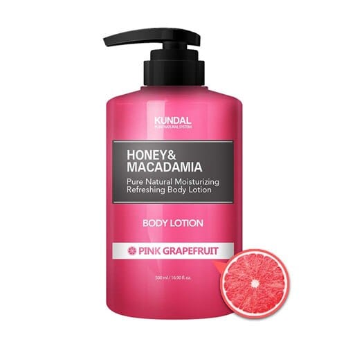 Lotiune de corp naturala hidratanta Pink Grapefruit Honey & Macadamia
