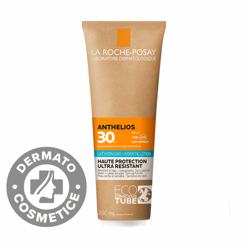 Lotiune hidratanta cu protectie solara SPF 30 fata si corp piele sensibila Eco Tube Anthelios