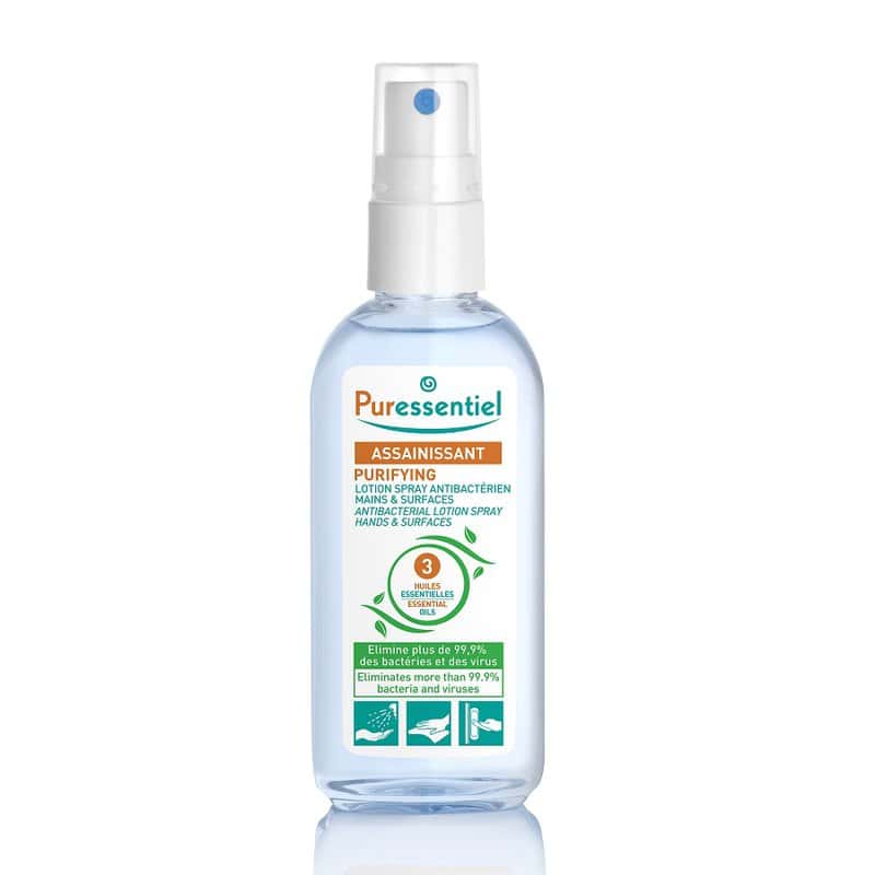 Lotiune spray antibacteriana pentru maini cu 3 uleiuri esentiale