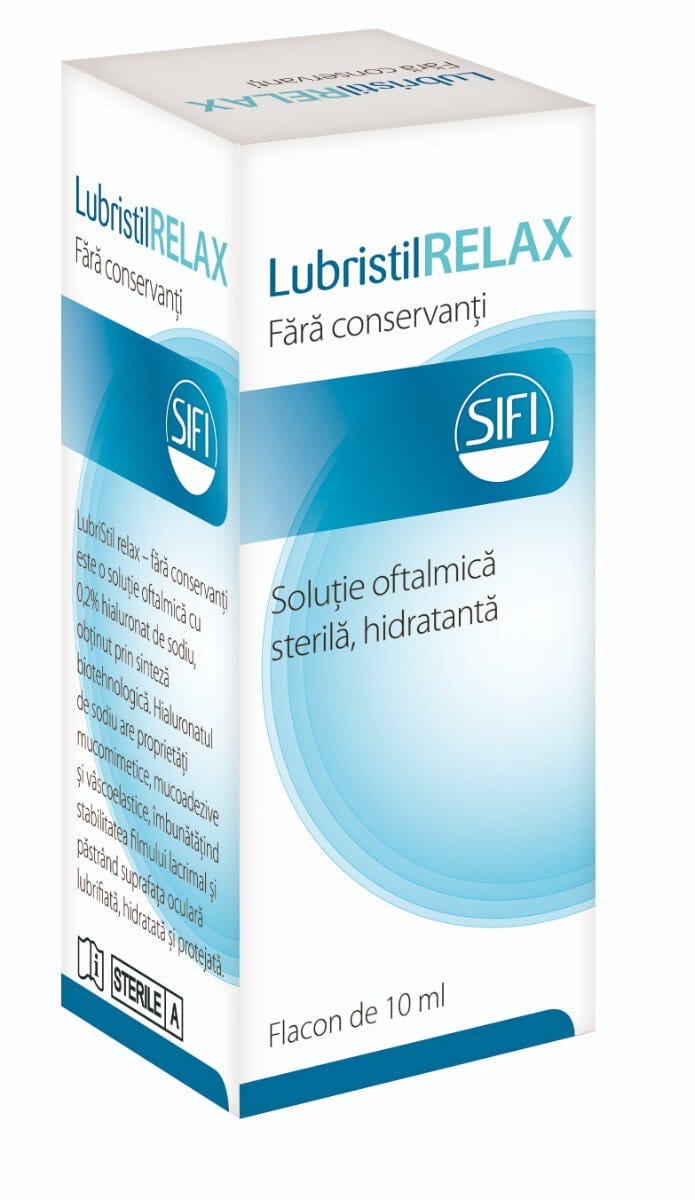 Lubristil Relax Solutie oftalmica, 10ml, SIFI 1 Lubristil Relax Solutie oftalmica