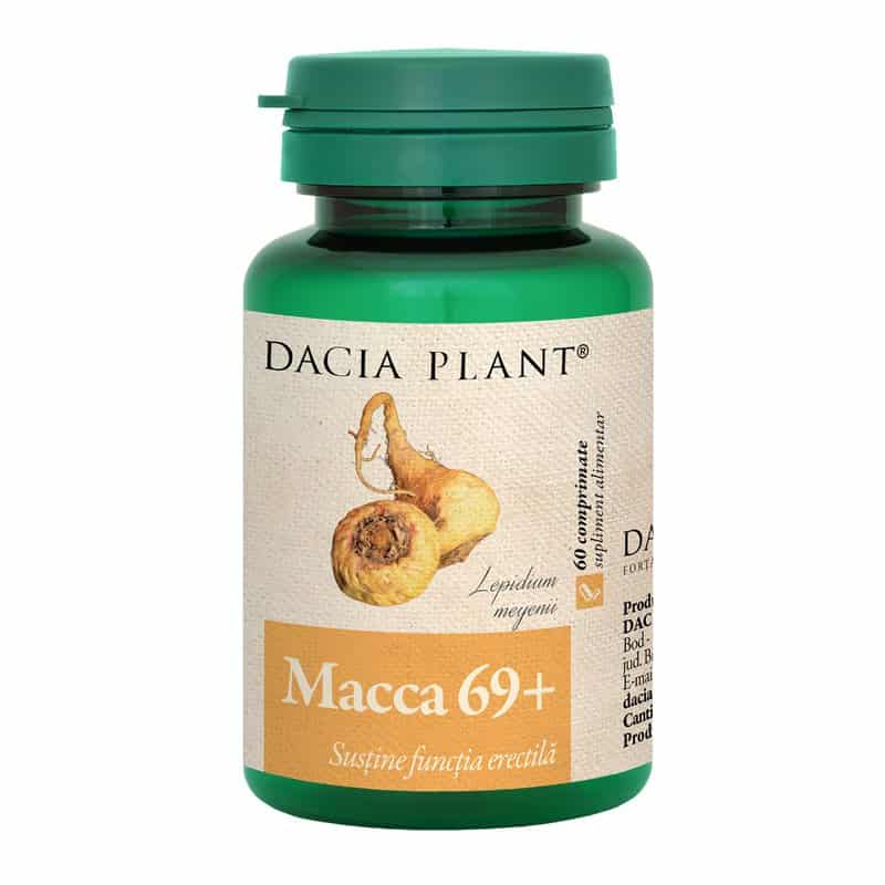 Macca 69+ - Suplimente pentru Potență | Dacia Plant 1 Macca 69+, 60 comprimate, Dacia Plant