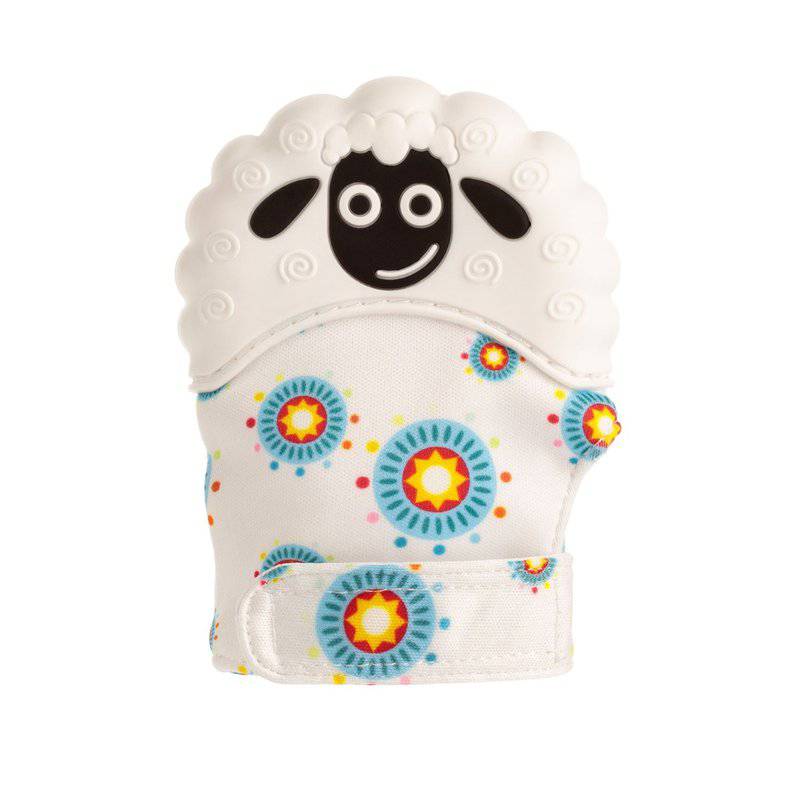 Manusa pentru dentitie cu model de oita