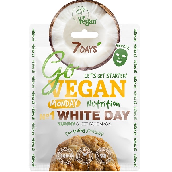 Masca de fata Go Vegan Monday White Day
