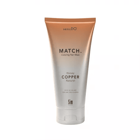 Masca pentru par coloranta tratament cu Keraguard Match Honey Copper Natural