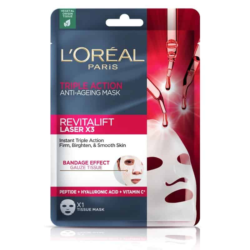 Masca servetel cu actiune tripla Revitalift Laser