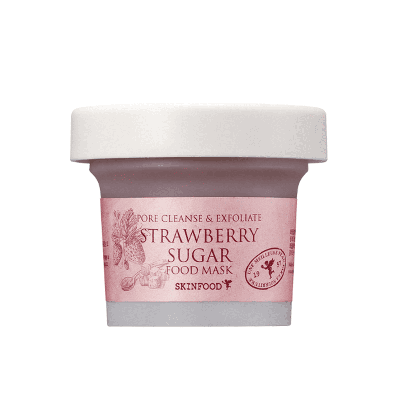 Masca tip Wash-off pentru ingrijirea porilor cu capsune, 120g, Skinfood 1 Masca tip Wash-off pentru ingrijirea porilor cu capsune