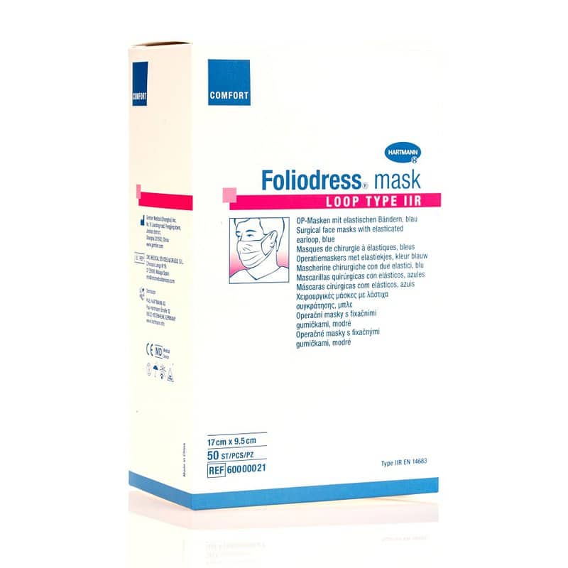 Masti chirurgicale albastre Foliodress Mask Loop Type IIR