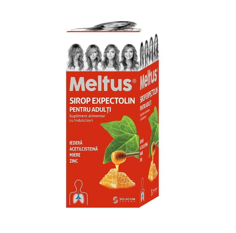Meltus sirop Expectolin pentru adulti, 100 ml, Solacium 1 Meltus sirop Expectolin pentru adulti