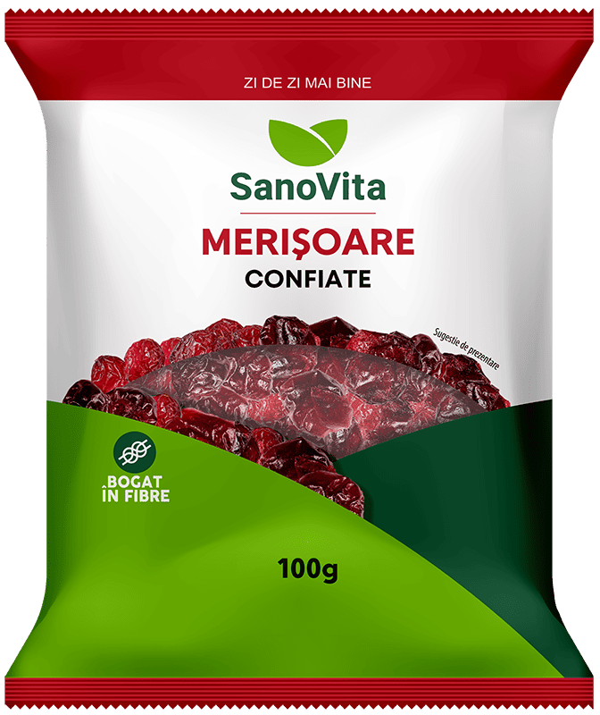 Merisor confiat, 100g, SanoVita 1 Merisor confiat