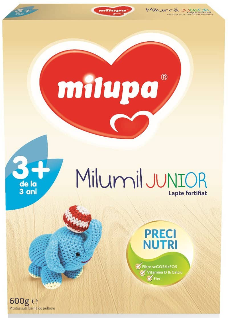 Milumil formula lapte fortifiat, + 3 ani, 600 g, Milupa 1 Milumil formula lapte fortifiat