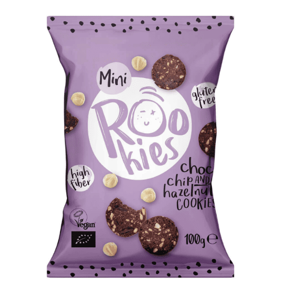 Mini biscuiti bio cu ciocolata si alune
