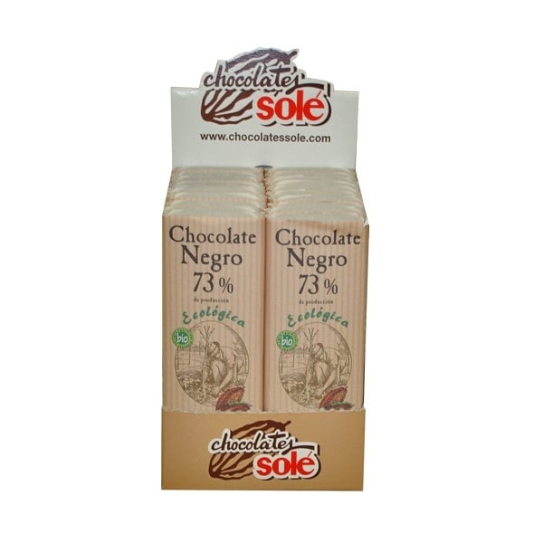 Mini ciocolata neagra 73%cacao 25g - SOLE