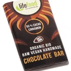 Mini ciocolata neagra 95% scortisoara raw 15g - LIFEFOOD