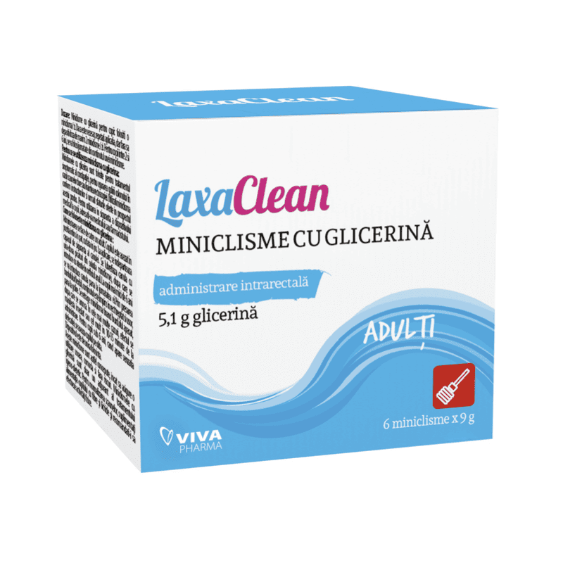 Miniclisme cu glicerina pentru adulti LaxaClean