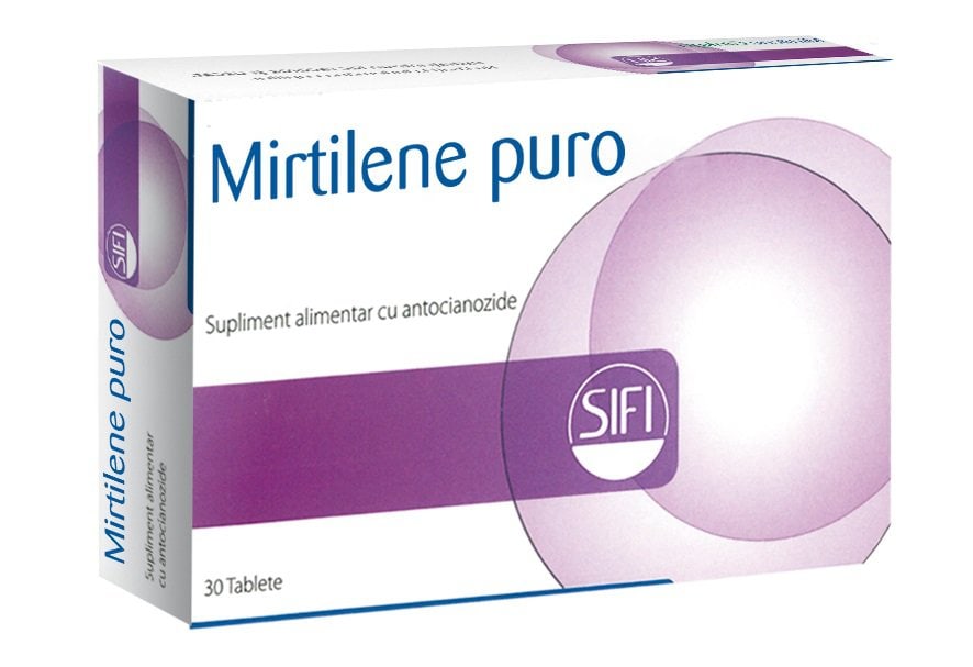 Mirtilene Puro 90mg, 30 tablete, SIFI 1 Mirtilene Puro 90mg