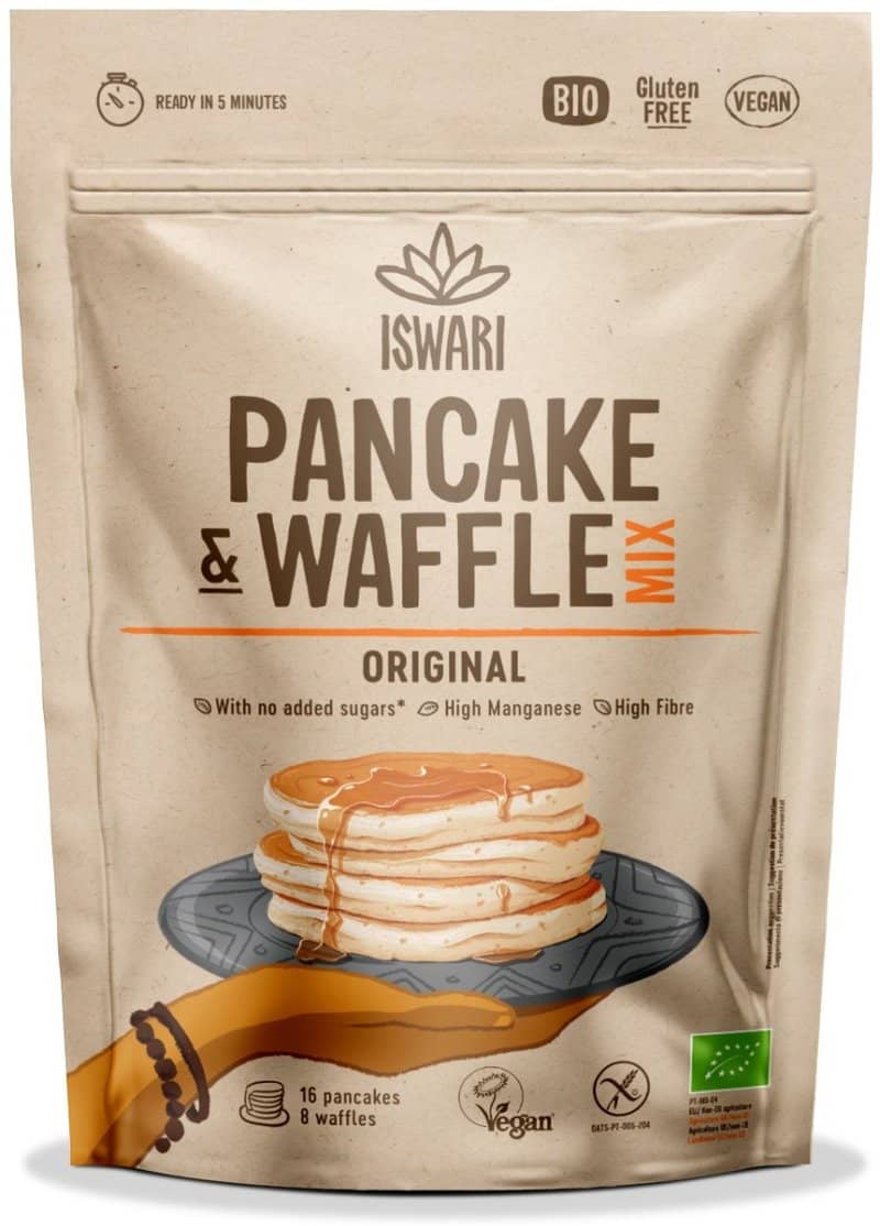 Mix pentru clatite si vafe bio Original, 400g, Iswari 1 Mix pentru clatite si vafe bio Original
