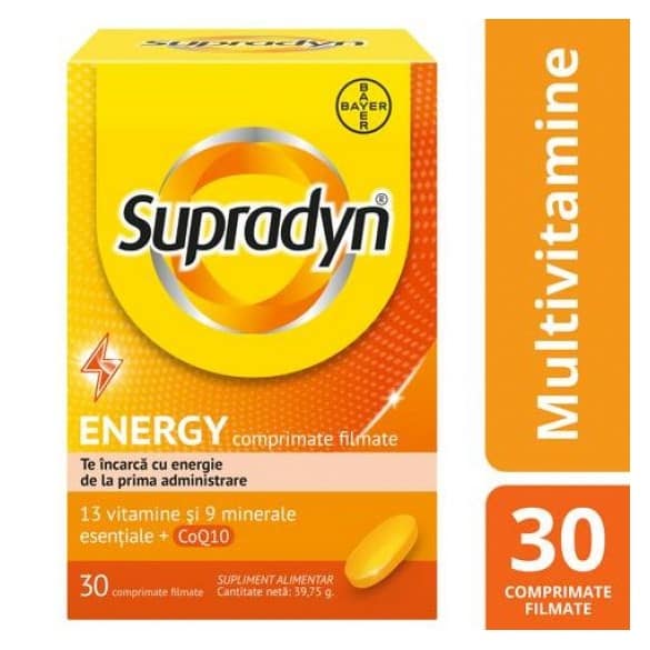Multivitamine si minerale Supradyn Energy cu Coenzima Q10