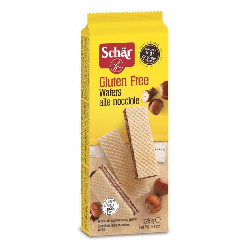 Napolitane cu crema de alune fara gluten Wafers Nocciola
