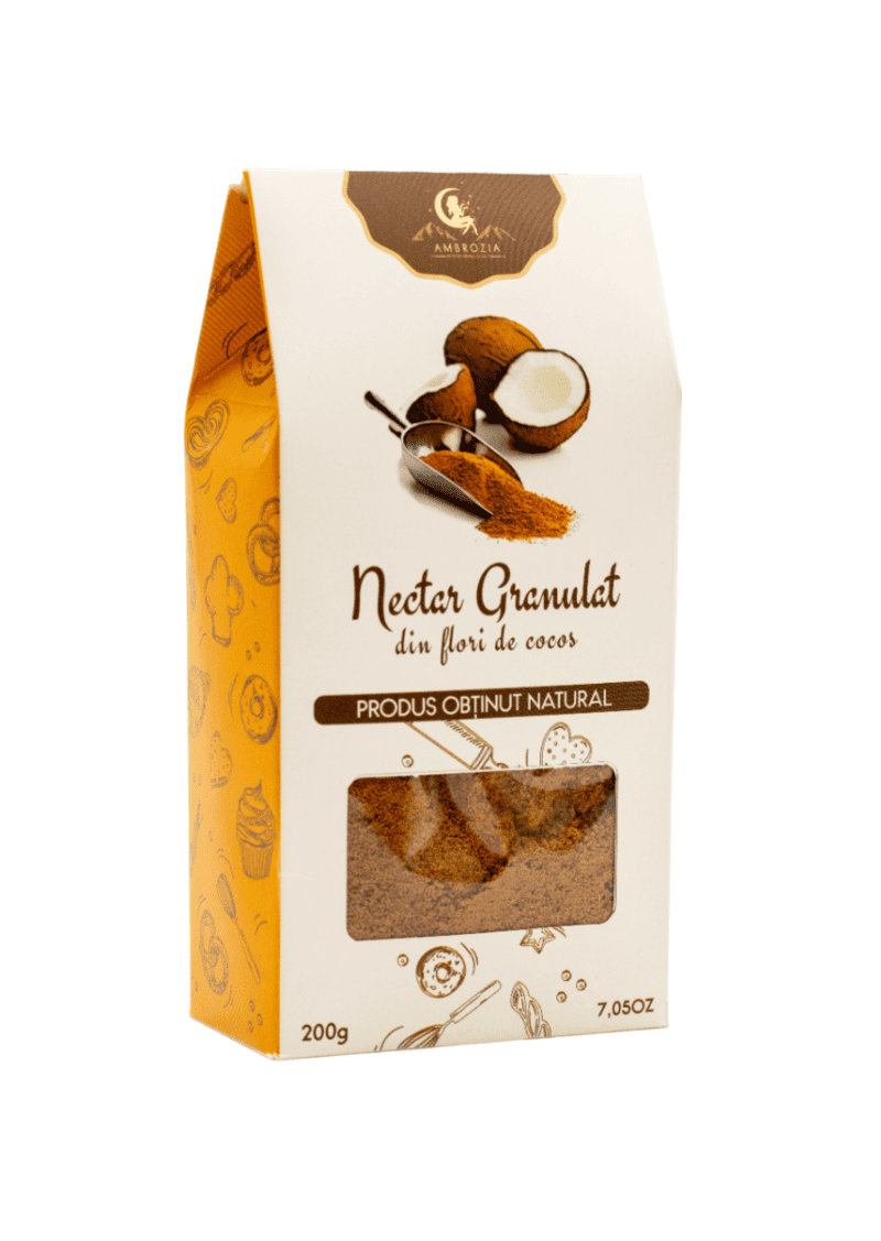 Nectar granulat din flori de cocos, 200g, Ambrozia 1 Nectar granulat din flori de cocos