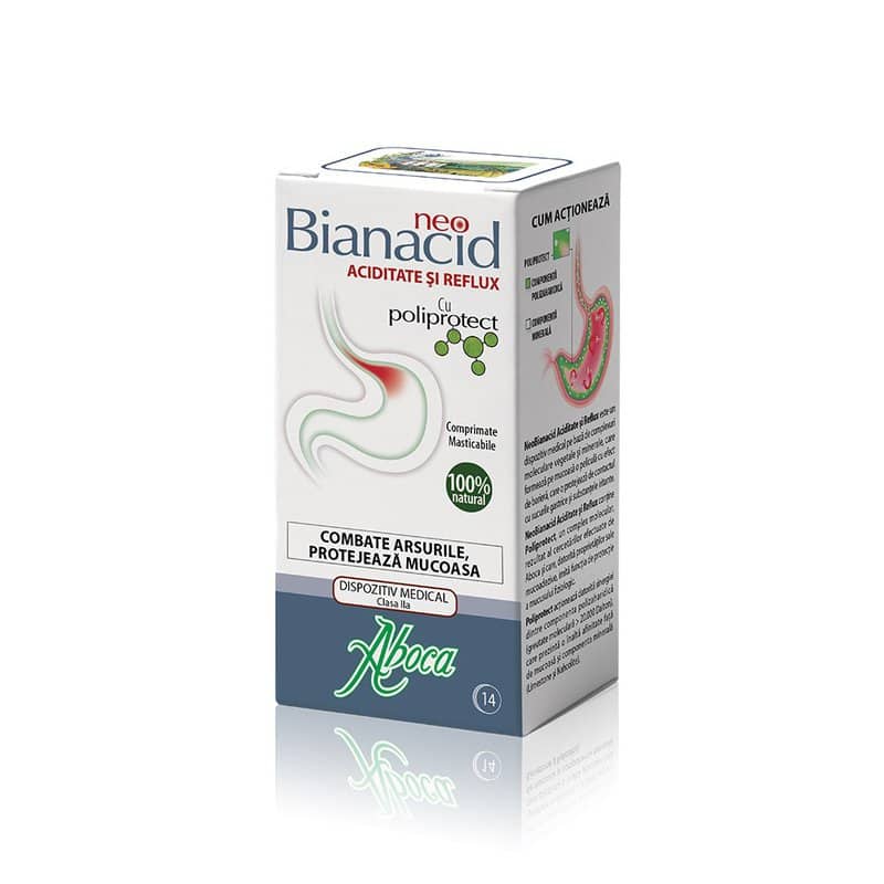 NeoBianacid cu poliprotect pentru aciditate si reflux