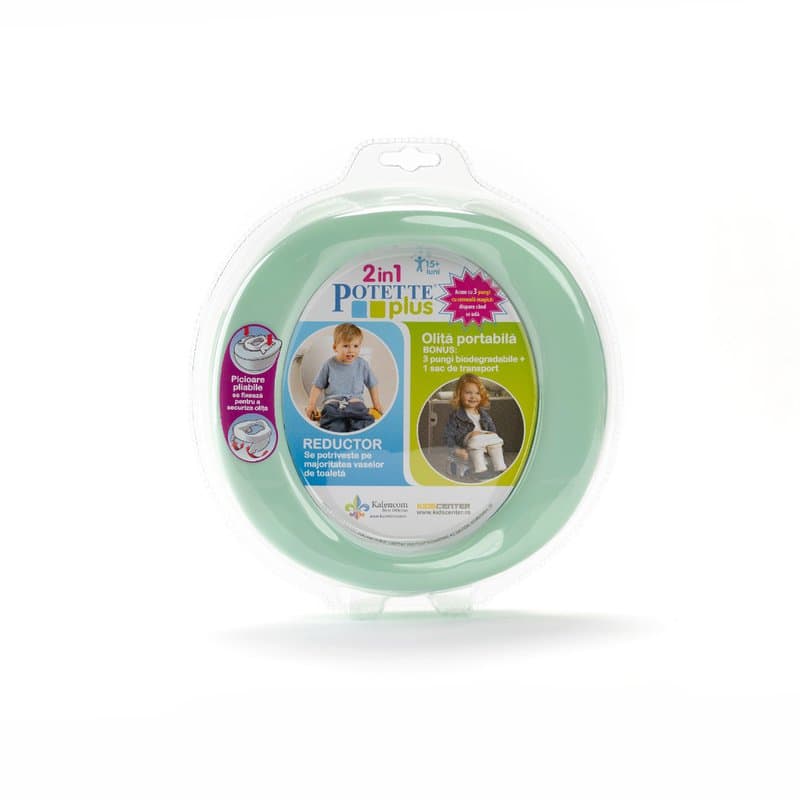 Olita portabila pliabila 2 in 1 15+ luni Verde