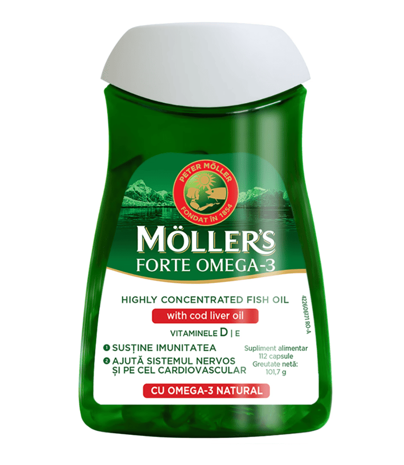 Omega 3 Forte, 112 capsule, Moller's 1 Omega 3 Forte