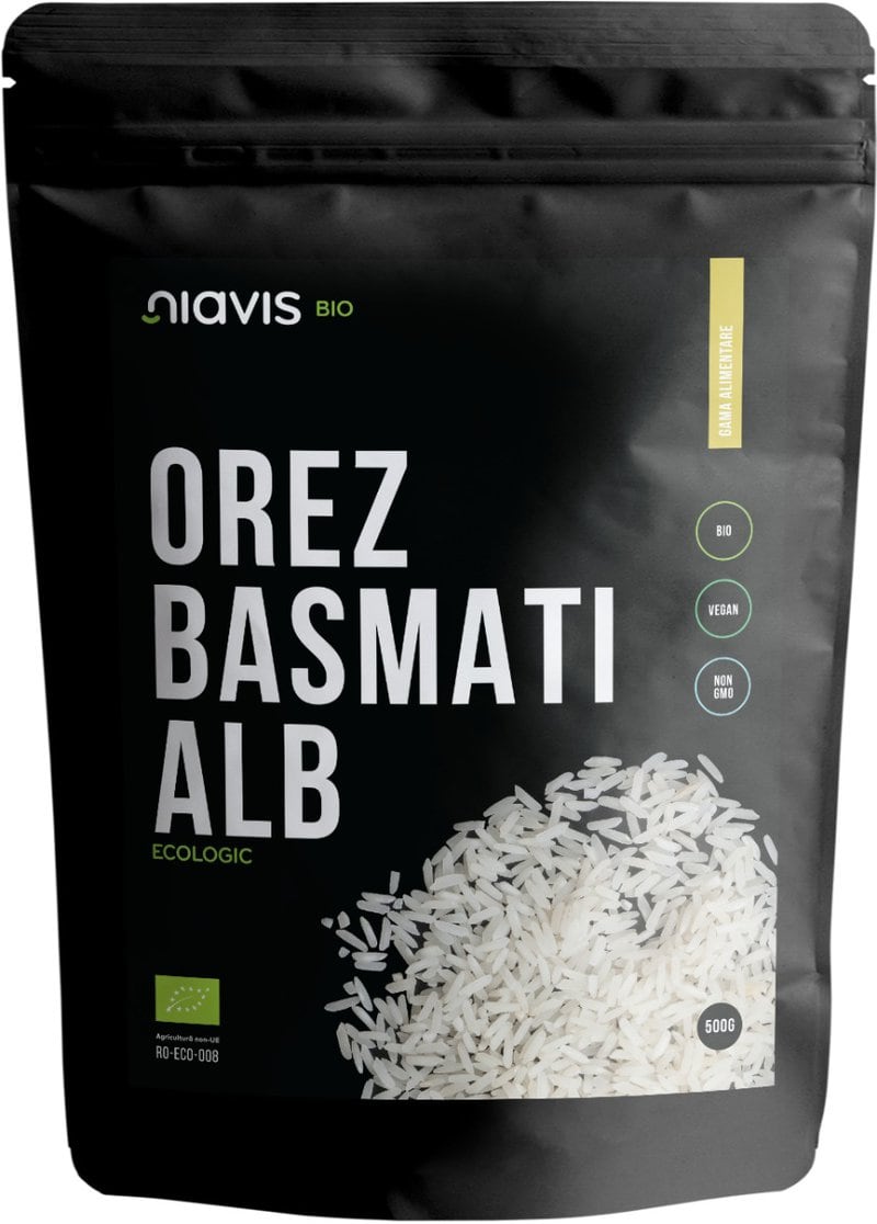 Orez basmati alb ecologic, 500g, Niavis 1 Orez basmati alb ecologic