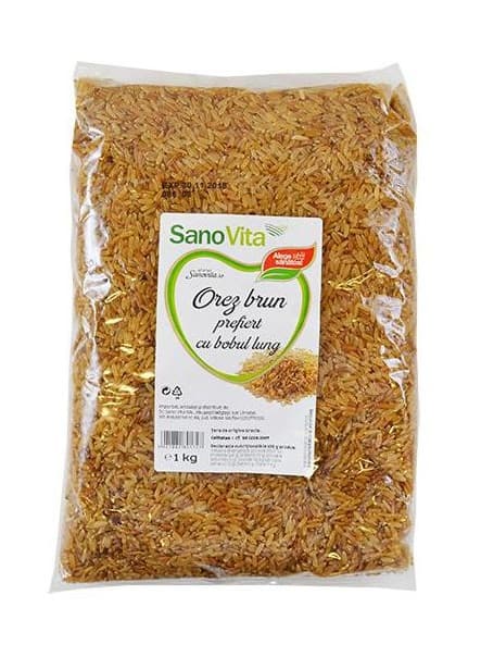 Orez brun prefiert, 1kg, SanoVita 1 Orez brun prefiert