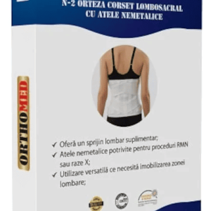 Orteza corset lombosacral cu atele nemetalice M