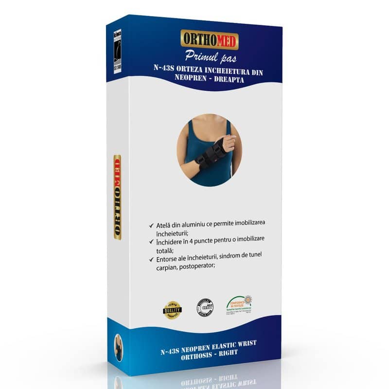 Orteza incheietura mainii drepte din neopren