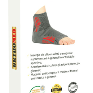 Orteza pentru glezna cu suport din silicon M