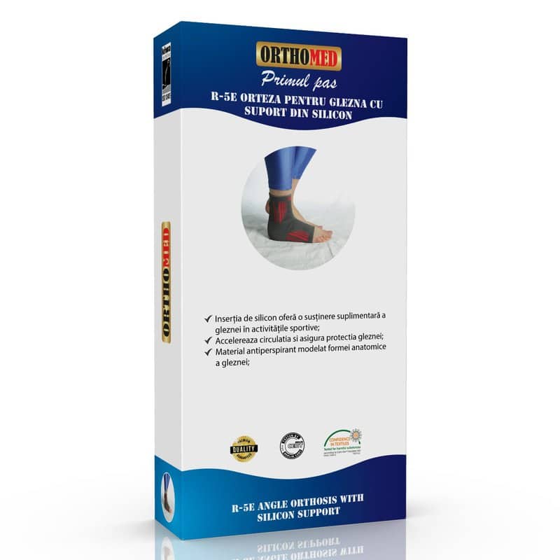 Orteza pentru glezna cu suport din silicon Marimea XL