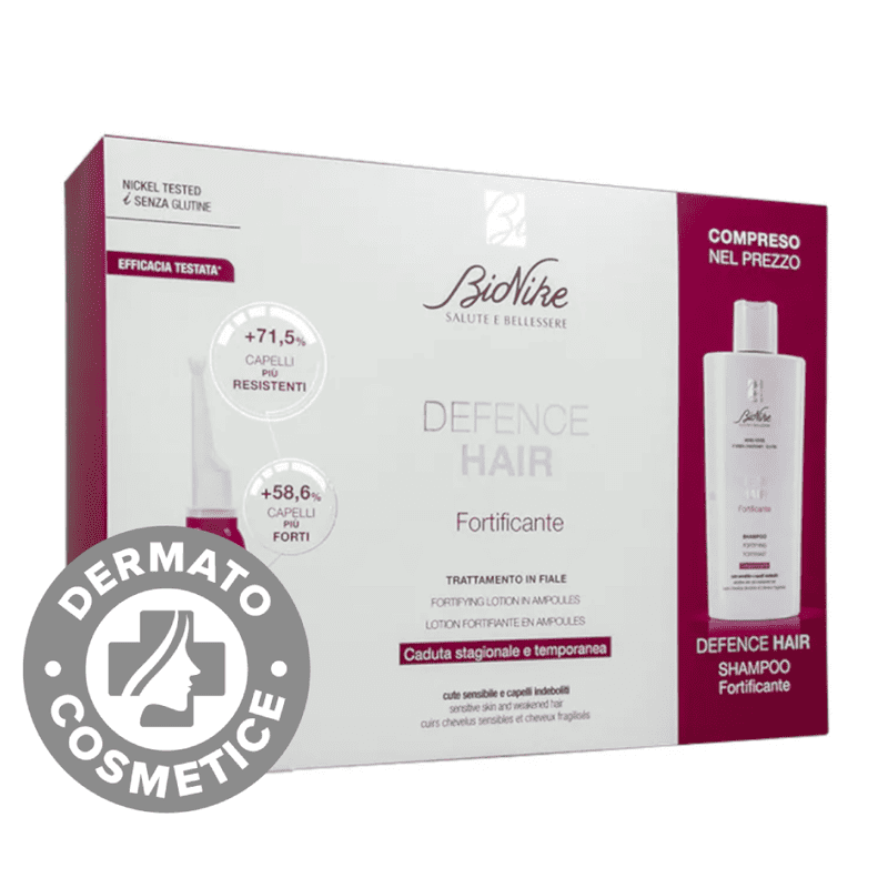 Pachet Fiole impotriva caderii parului Defence Hair + Sampon