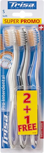 Pachet Periute de dinti Pro Interdental Promo Soft 2+1 Gratuit