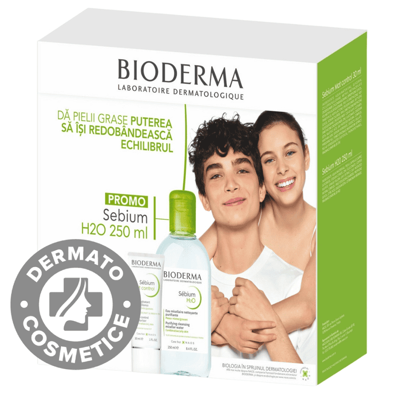 Pachet Sebium mat control 30ml + Sebium H2O 250ml Gratuit