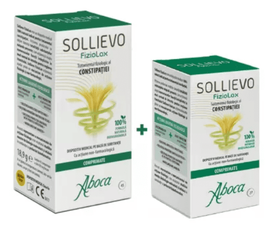 Pachet Sollievo Fiziolax DM, 45 tablete + 27 tablete Cadou, Aboca 1 Pachet Sollievo Fiziolax DM